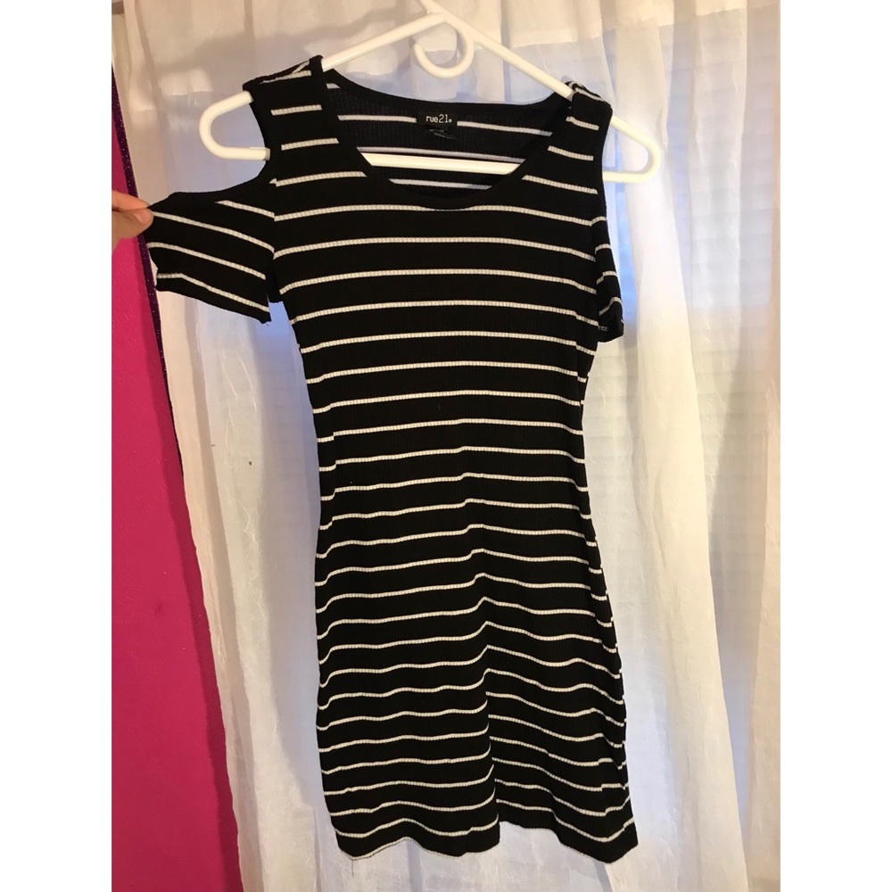 Striped mini dress